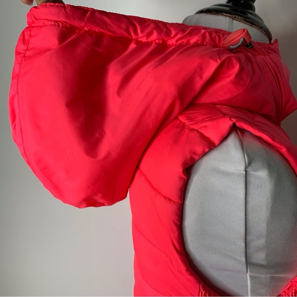 Superdry The Original Fuji Jacket Women's Pink Red Hooded Vest Size Small - Picture 4 of 16